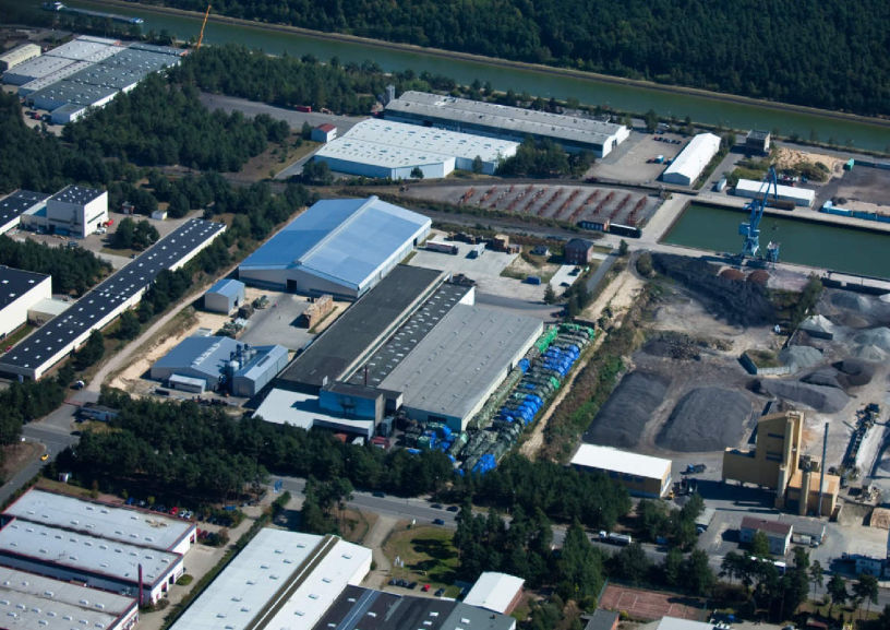 Luftaufnahme Holzkohlewerk Lüneburg